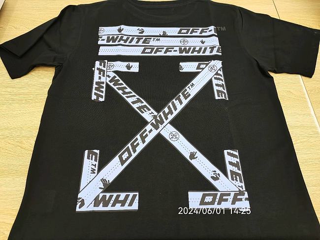 Off-white logo black T shirt - 8DBA - 1