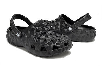 Men's Black Classic Geometric Clogs (free)