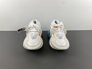 BALMAIN White & Blue Unicorn Sneakers 232251M237029 - 2