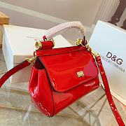 Dolce & Gabbana Small Polished Calfskin Sicily Bag 'Red' BB7117A10378M307 size 23 - 3