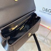 Dolce & Gabbana Small Sicily Bag Print Dauphine Calfskin Black BB7116A100180999 size 23 - 6