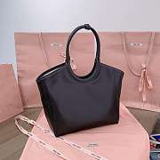 Miu Miu 5BA284_2DDJ_F0002_V_OOO black IVY leather bag M1 38cm x 30cm - 3