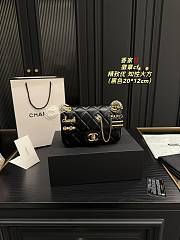 Chanel Mini Flap Bag 2021 Black 20cm x 12cm - 3