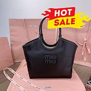 Miu Miu 5BA284_2DDJ_F0002_V_OOO black IVY leather bag M1 38cm x 30cm - 1