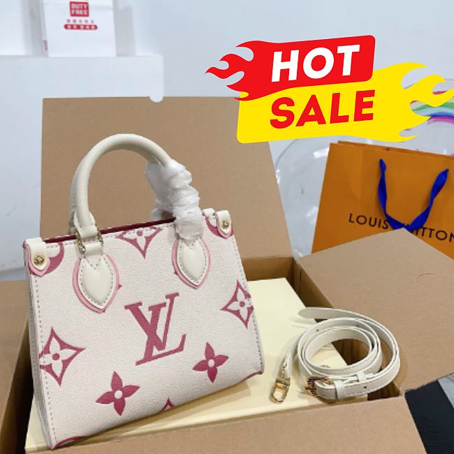 Louis Vuitton LV Onthego Summer Pink bag 18x15 cm - 1