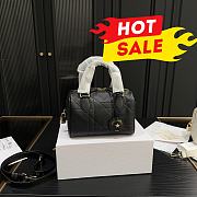 Dior Groove 16 Mini Bag Black Macrocannage Calfskin - 1