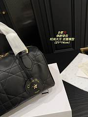 Dior Groove 16 Mini Bag Black Macrocannage Calfskin - 4