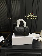 Dior Groove 16 Mini Bag Black Macrocannage Calfskin - 2