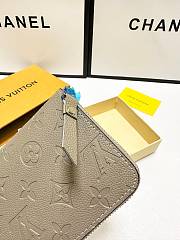 LV Zippy Wallet Turtledove Monogram Empreinte Beige 19cm x 10cm  - 4