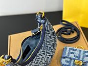 Fendi graphy Mini Light blue FF denim fabric mini bag 8BS081AS3FF1PLN 16cm - 6