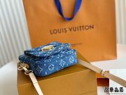 LV Fairfax Pochette Bag Monogram Denim Blue 14cm x 18cm - 2