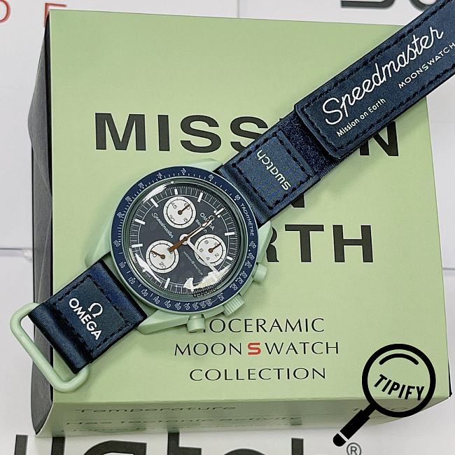 Omega X Swatch Bioceramic Moonswatch Mission on Earth SO33G100 - 1