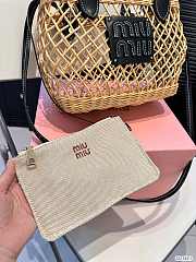 Miu Miu  Woven Black Tote Bag 23cm x 19cm - 3