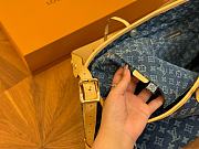 LOUIS VUITTON CARRYALL BAG Denim  38cm x 29cm - 4