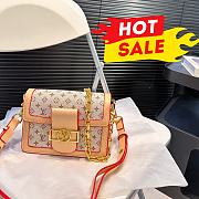  Louis Vuitton Mini Dauphine Beige BAG Monogram Jacquard 20cm x 15cm  - 1