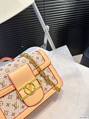  Louis Vuitton Mini Dauphine Beige BAG Monogram Jacquard 20cm x 15cm  - 6