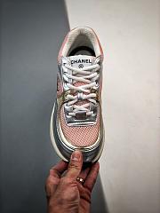 Chanel Sneakers Fabric Laminated & Pink Gold  - 3