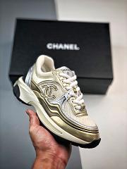 Chanel Logo Cruise Tennis Gold Women's Sneakers G39792 Y56368 K5450 - 6