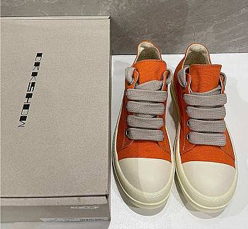 Rick Owens DRKSHDW Low Sneakers ORANGE/MILK  