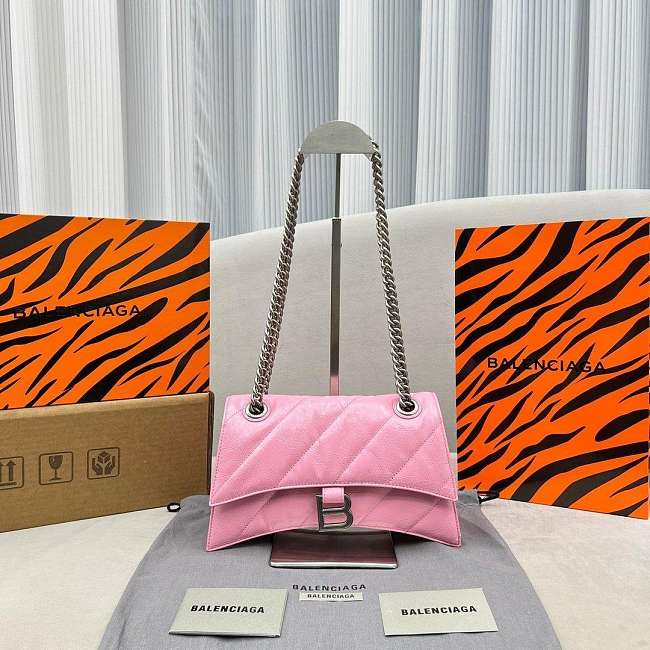 Balenciaga Crush XS Chain Bag Quilted in pink 736016210J05812 (31 cm) - 1