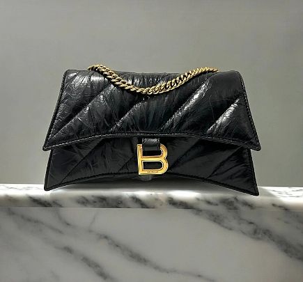 Balenciaga Crush XS Chain Bag Quilted in black 736016210J11000 (31cm) - 1