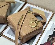 Dior Small Lady Dior My ABCDIOR Beige Patent Leather M0531 Size 20 cm - 3