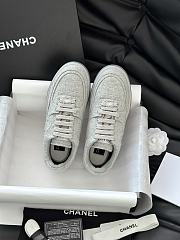 Chanel Sneakers Wool & Mixed Fibers Light Gray G46011 B18068 NZT00 - 3