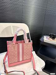  Coach Dempsey Tote Pink Bag 22cm x 21cm - 6