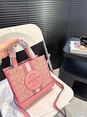  Coach Dempsey Tote Pink Bag 22cm x 21cm - 4