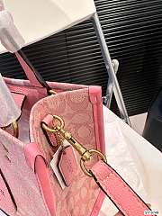  Coach Dempsey Tote Pink Bag 22cm x 21cm - 3