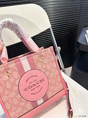  Coach Dempsey Tote Pink Bag 22cm x 21cm - 2