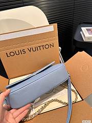 Louis Vuitton Wallet On Chain blue bag P165 22cm x 11cm - 6