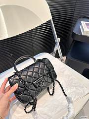 Chanel Full Black P145 20cm x 12cm - 5