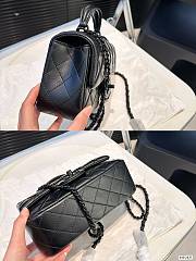 Chanel Full Black P145 20cm x 12cm - 4