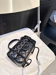 Chanel Full Black P145 20cm x 12cm - 3