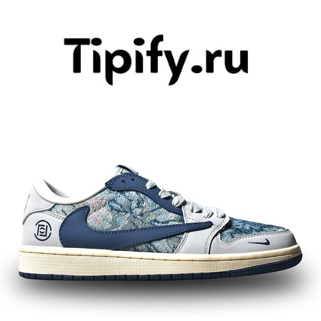 Travis scott x fragment design x Air jordan 1 low OG concept custom - 1