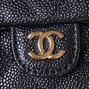 CHANEL Small Backpack Grained Calfskin & Gold-Tone Metal Black AS3787 16.5cm × 17.5cm × 10 cm - 5