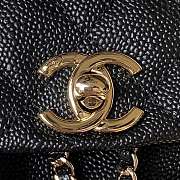 CHANEL Small Backpack Grained Calfskin & Gold-Tone Metal Black AS3787 16.5cm × 17.5cm × 10 cm - 6