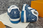 Louis Vuitton Trainer White Blue - 2