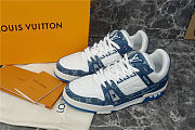 Louis Vuitton Trainer White Blue - 4