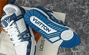 Louis Vuitton Trainer White Blue - 5