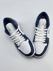 Air Jordan 1 Low Wolf Gray Midnight Navy 553558-141 - 4