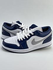 Air Jordan 1 Low Wolf Gray Midnight Navy 553558-141 - 5