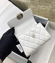 Chanel Clutch With Chain Women's Crossbody White Bag AP3237 B10307 10601 14.5cm x 11.5cm x 5.5cm - 2