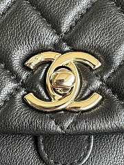 Chanel Small Backpack Calfskin & Gold Black 22cm x 25cm x 18cm - 5