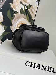 Chanel Small Backpack Calfskin & Gold Black 22cm x 25cm x 18cm - 4