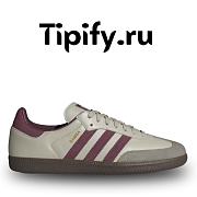 Adidas Samba OG Putty Gray Maroon ID1482 - 1