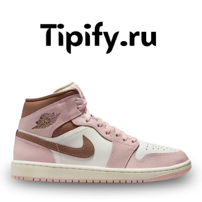 Air Jordan 1 Mid Pink Oxford Brown  BQ6472-620 - 1