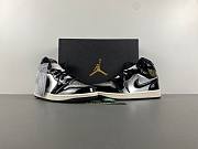 Air Jordan 1 Mid SE Black Metallic Silver Sail Metallic Gold FZ3938-001 - 4