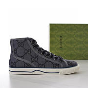 Gucci Tennis 1977 High-Top Gray Sneaker - 4